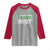 Funny St Patrick's Day Pickleball Raglan Shirt Lucky Shot Shamrock