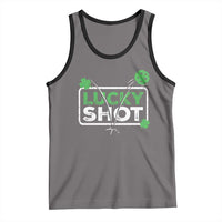 Funny St Patrick's Day Pickleball Tank Top Lucky Shot Shamrock