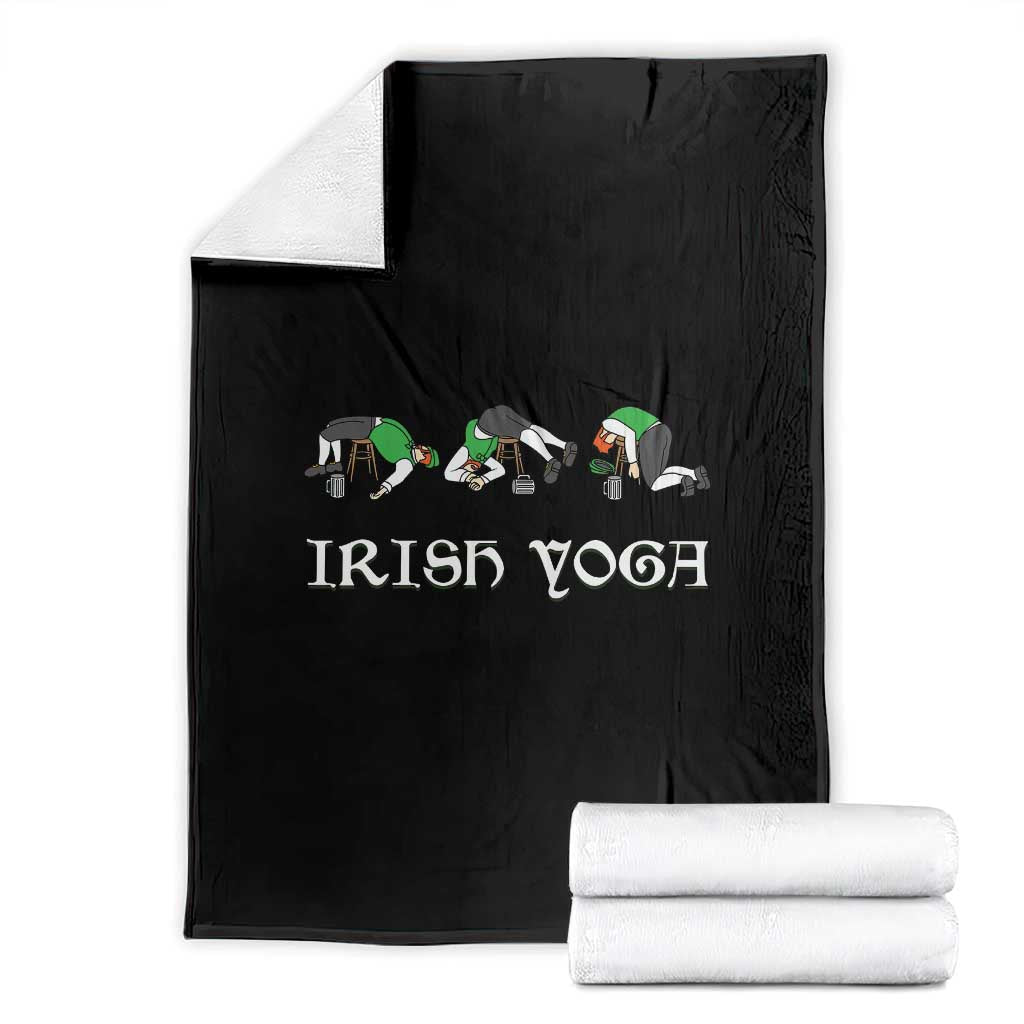 Funny St Patricks Day Beer Drinking Throw Blanket Irish Yoga Leprechaun Beer Mug