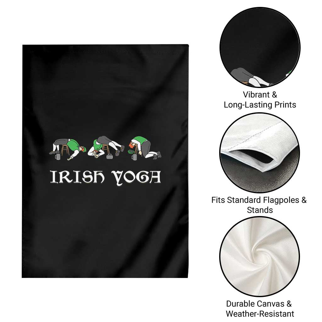 Funny St Patricks Day Beer Drinking Garden Flag Irish Yoga Leprechaun Beer Mug