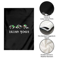 Funny St Patricks Day Beer Drinking Garden Flag Irish Yoga Leprechaun Beer Mug