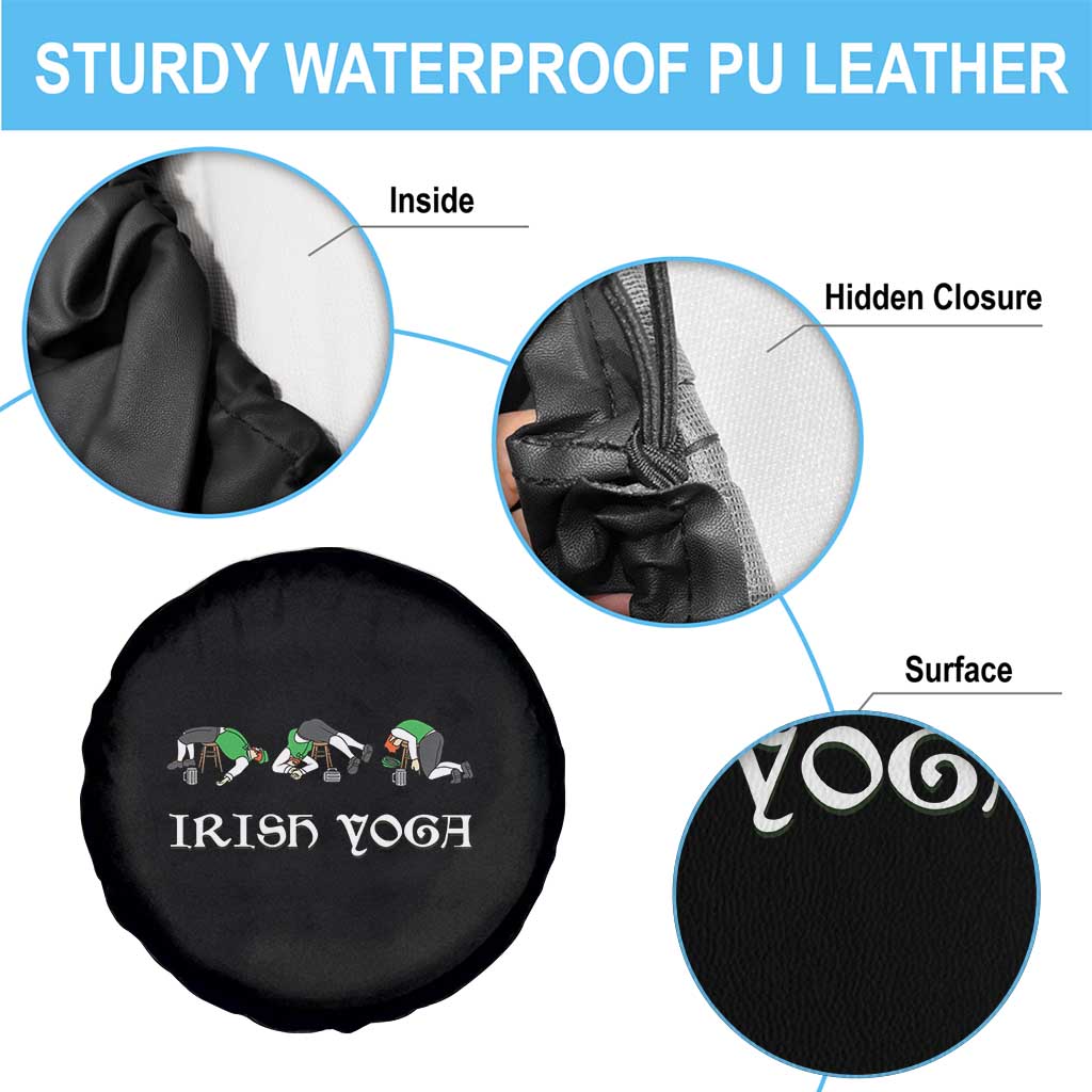 Funny St Patricks Day Beer Drinking Spare Tire Cover Irish Yoga Leprechaun Beer Mug
