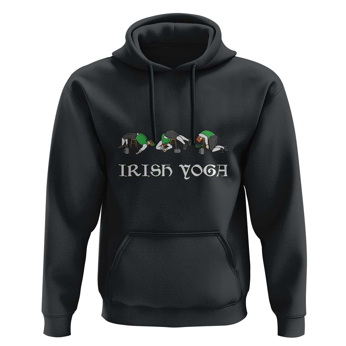 Funny St Patricks Day Beer Drinking Hoodie Irish Yoga Leprechaun Beer Mug