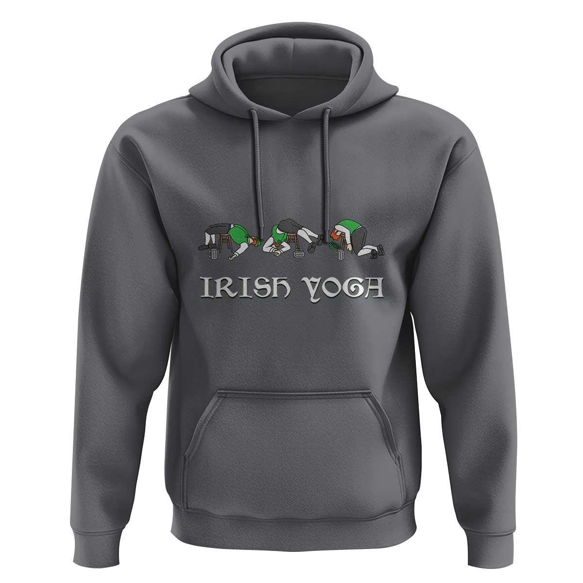 Funny St Patricks Day Beer Drinking Hoodie Irish Yoga Leprechaun Beer Mug