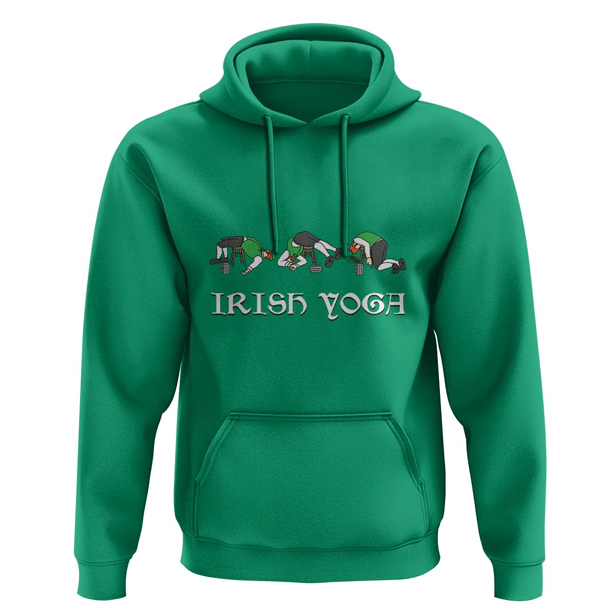 Funny St Patricks Day Beer Drinking Hoodie Irish Yoga Leprechaun Beer Mug