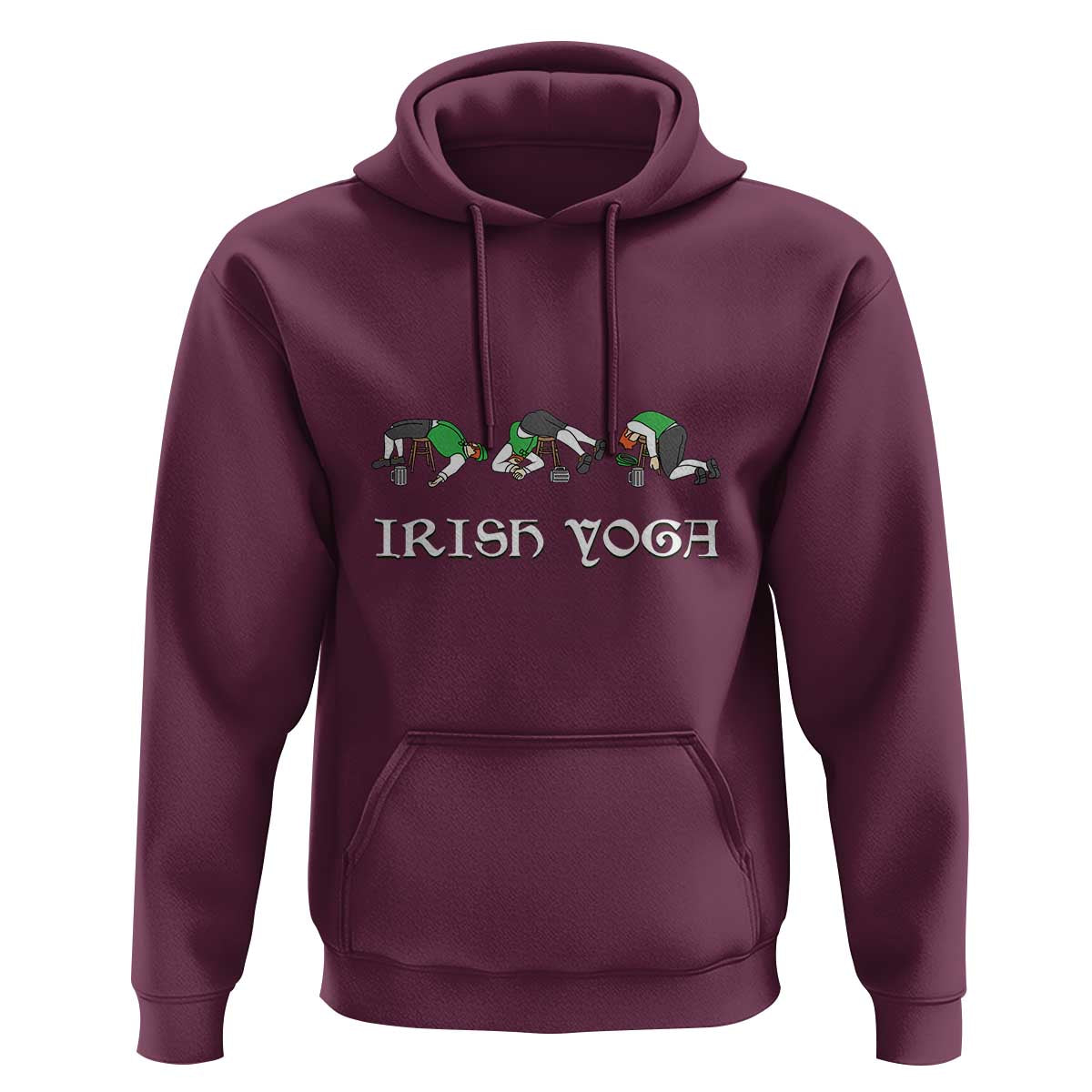Funny St Patricks Day Beer Drinking Hoodie Irish Yoga Leprechaun Beer Mug