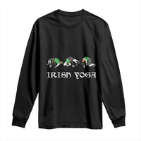 Funny St Patricks Day Beer Drinking Long Sleeve Shirt Irish Yoga Leprechaun Beer Mug