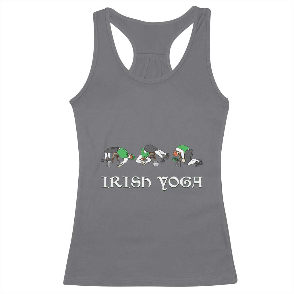 Funny St Patricks Day Beer Drinking Racerback Tank Top Irish Yoga Leprechaun Beer Mug