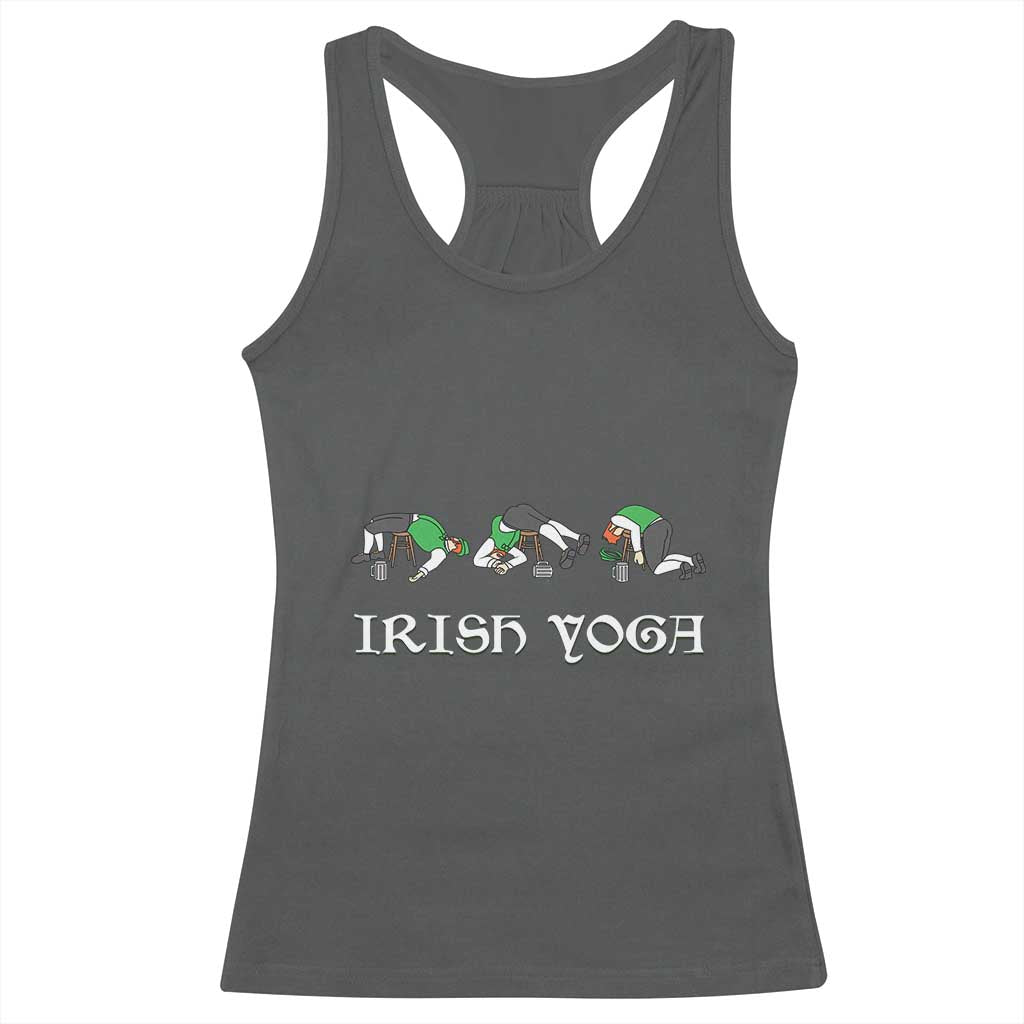 Funny St Patricks Day Beer Drinking Racerback Tank Top Irish Yoga Leprechaun Beer Mug