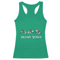 Funny St Patricks Day Beer Drinking Racerback Tank Top Irish Yoga Leprechaun Beer Mug