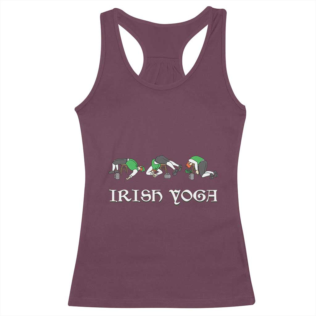 Funny St Patricks Day Beer Drinking Racerback Tank Top Irish Yoga Leprechaun Beer Mug