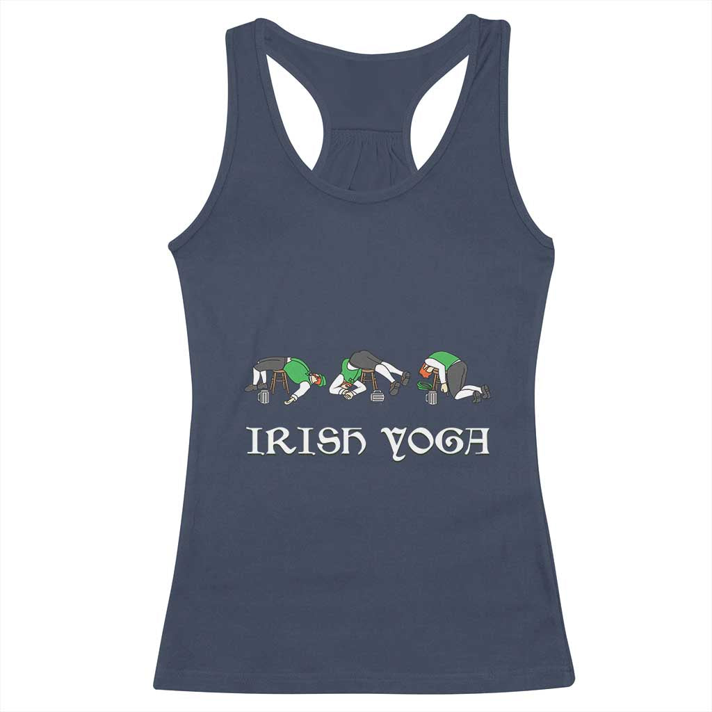 Funny St Patricks Day Beer Drinking Racerback Tank Top Irish Yoga Leprechaun Beer Mug