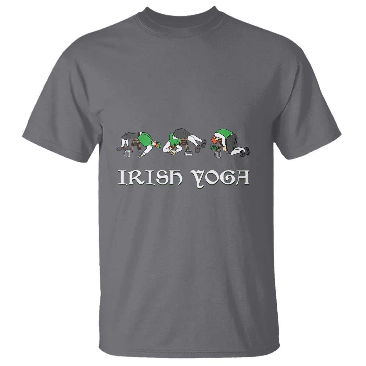 Funny St Patricks Day Beer Drinking T Shirt Irish Yoga Leprechaun Beer Mug
