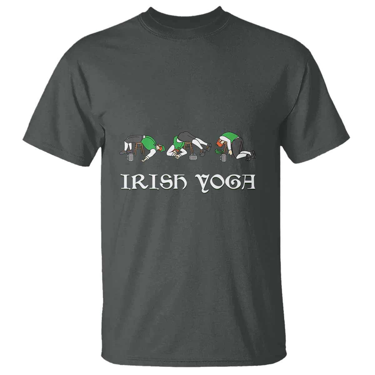 Funny St Patricks Day Beer Drinking T Shirt Irish Yoga Leprechaun Beer Mug