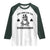 Funny St Patrick's Day Just Here For The Shenanigans Raglan Shirt Frog Shamrock