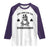 Funny St Patrick's Day Just Here For The Shenanigans Raglan Shirt Frog Shamrock