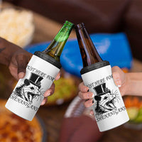 Funny St Patrick's Day Opossum 4 in 1 Can Cooler Tumbler Just Here For The Shenanigans Shamrock