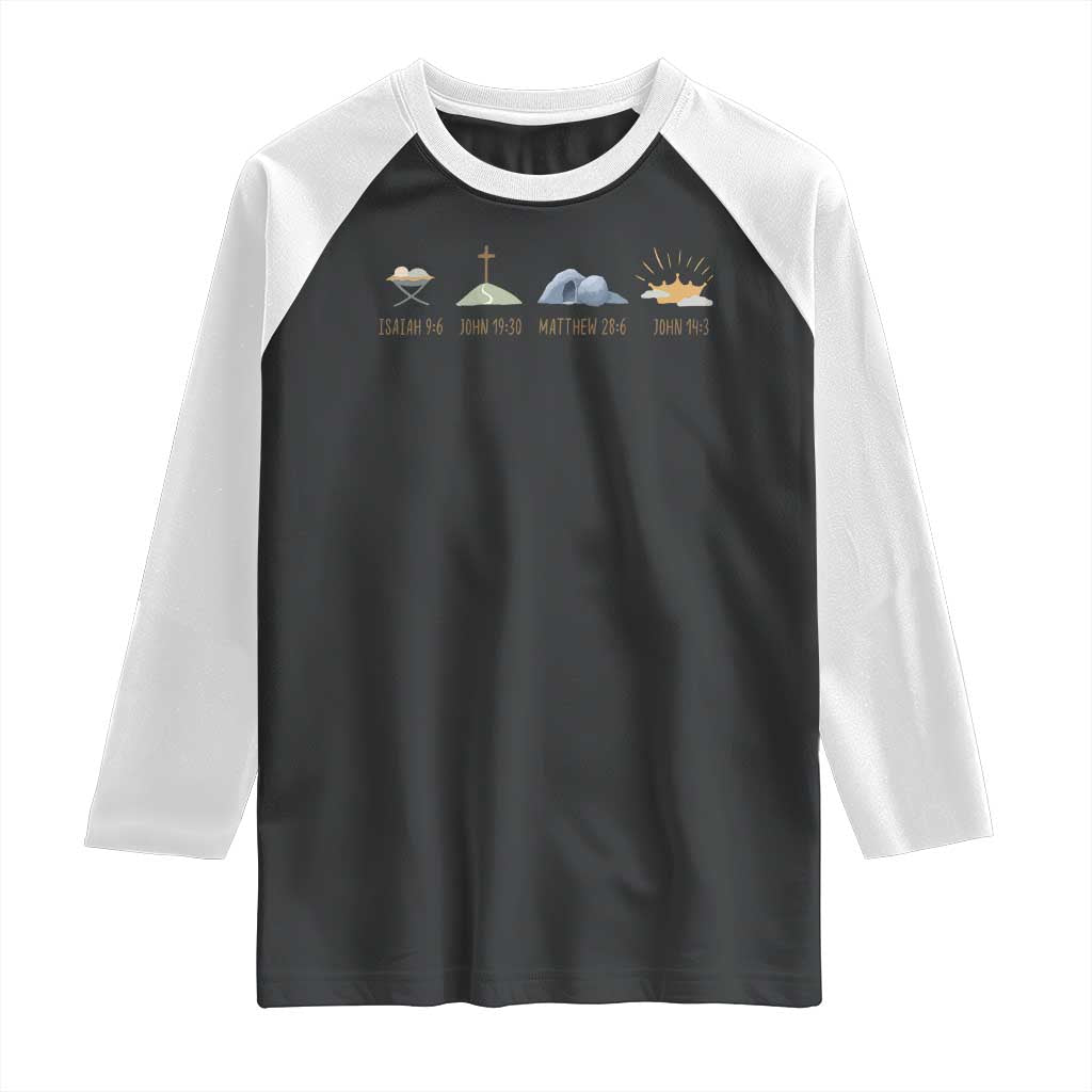 The Life Of Jesus Christ Religious Bible Verse Raglan Shirt
