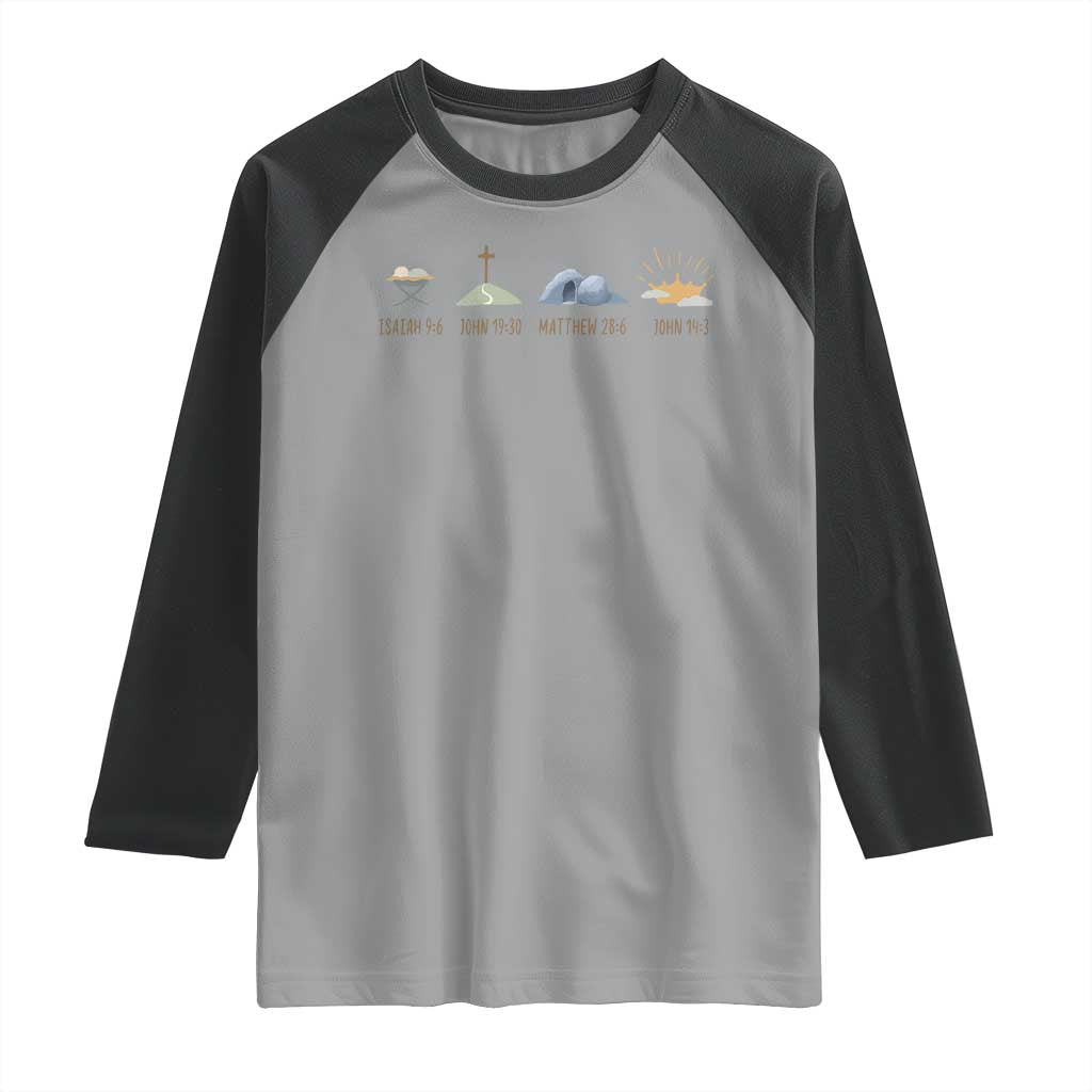 The Life Of Jesus Christ Religious Bible Verse Raglan Shirt