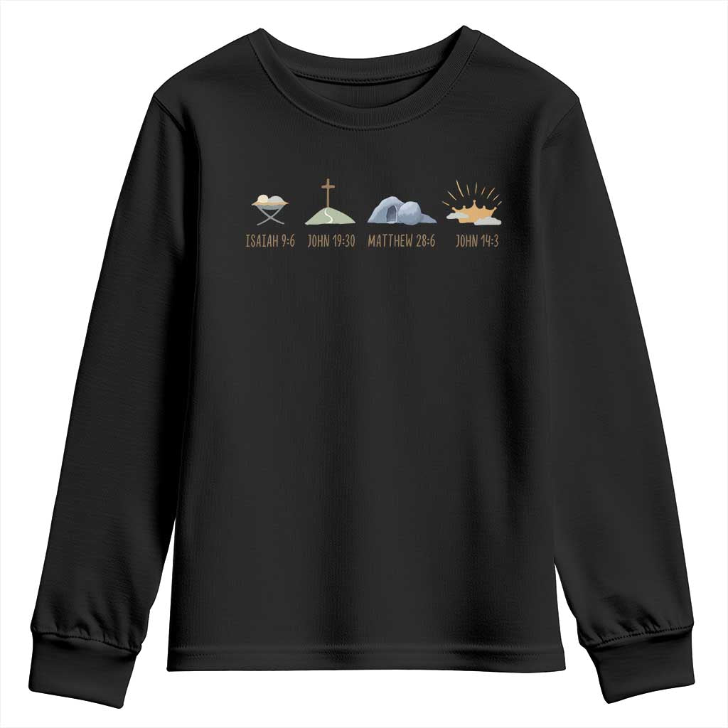 The Life Of Jesus Christ Religious Bible Verse Youth Sweatshirt