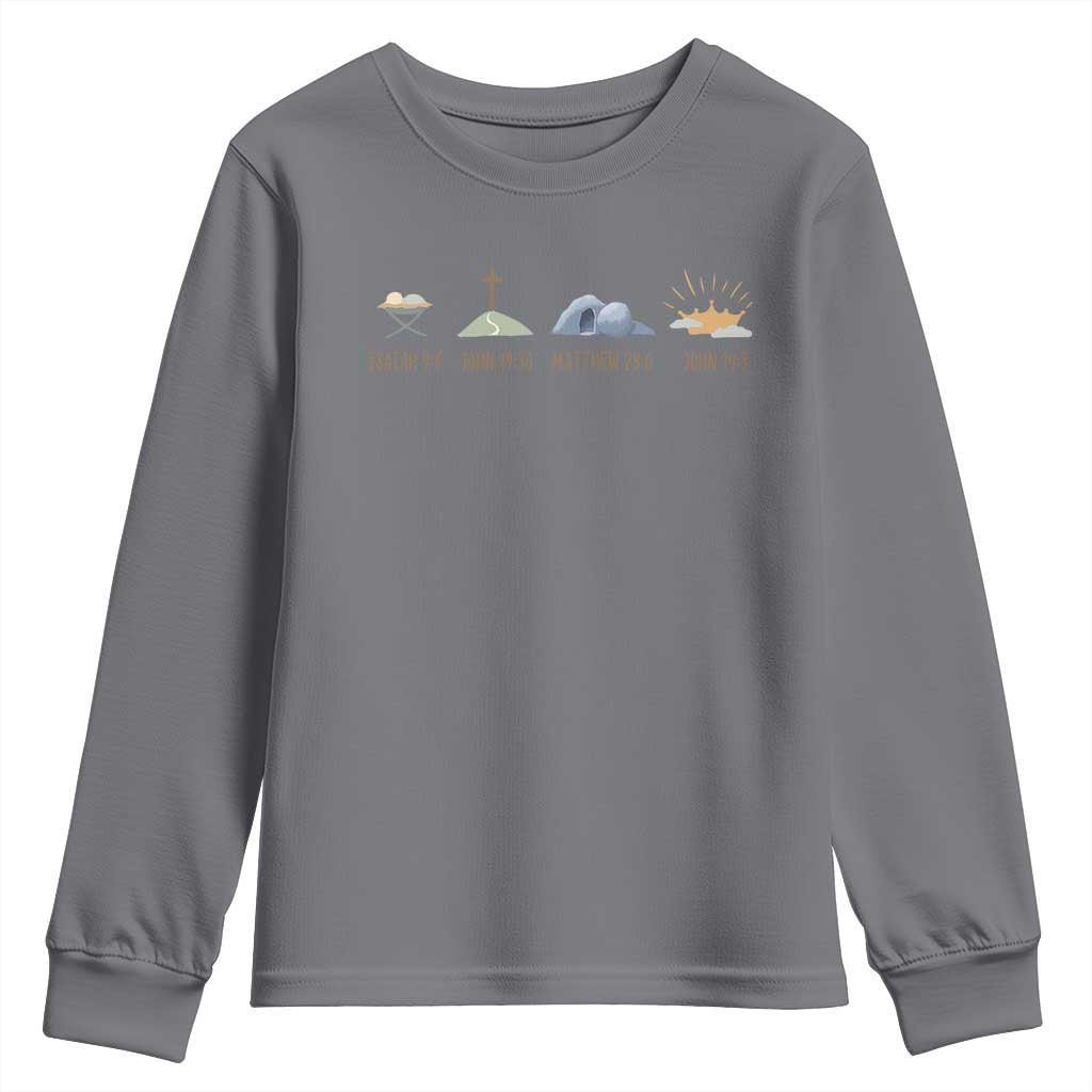The Life Of Jesus Christ Religious Bible Verse Youth Sweatshirt