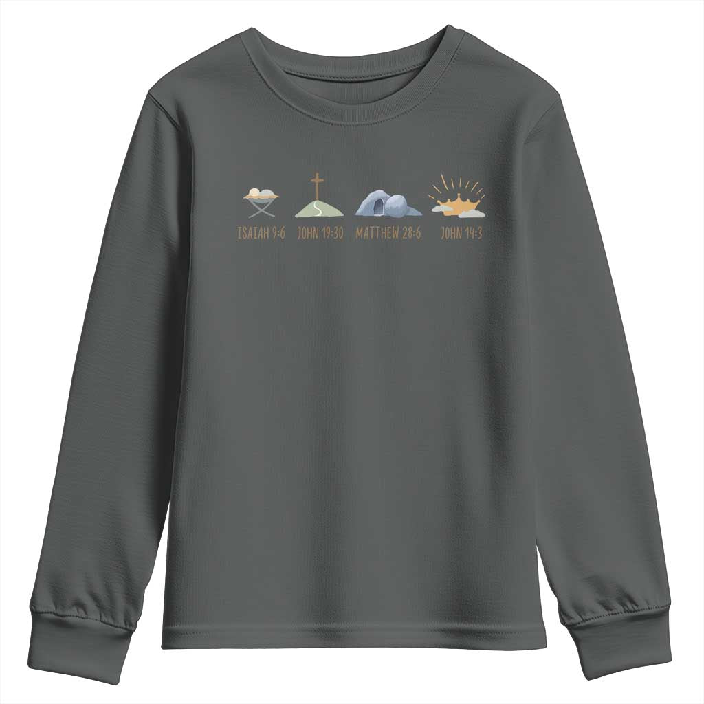 The Life Of Jesus Christ Religious Bible Verse Youth Sweatshirt