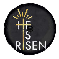 He Is Risen Spare Tire Cover Christian Easter Day Religious Bible Verse Cross