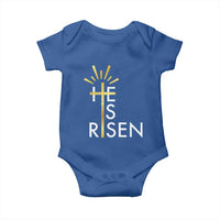 He Is Risen Baby Onesie Christian Easter Day Religious Bible Verse Cross