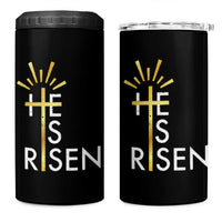 He Is Risen 4 in 1 Can Cooler Tumbler Christian Easter Day Religious Bible Verse Cross