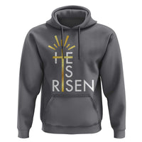 He Is Risen Hoodie Christian Easter Day Religious Bible Verse Cross
