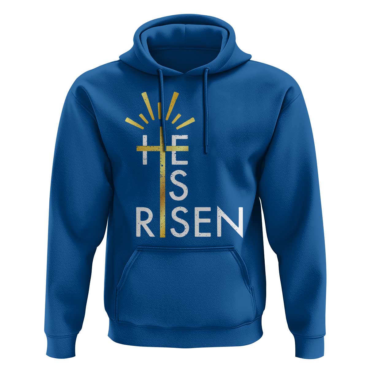 He Is Risen Hoodie Christian Easter Day Religious Bible Verse Cross