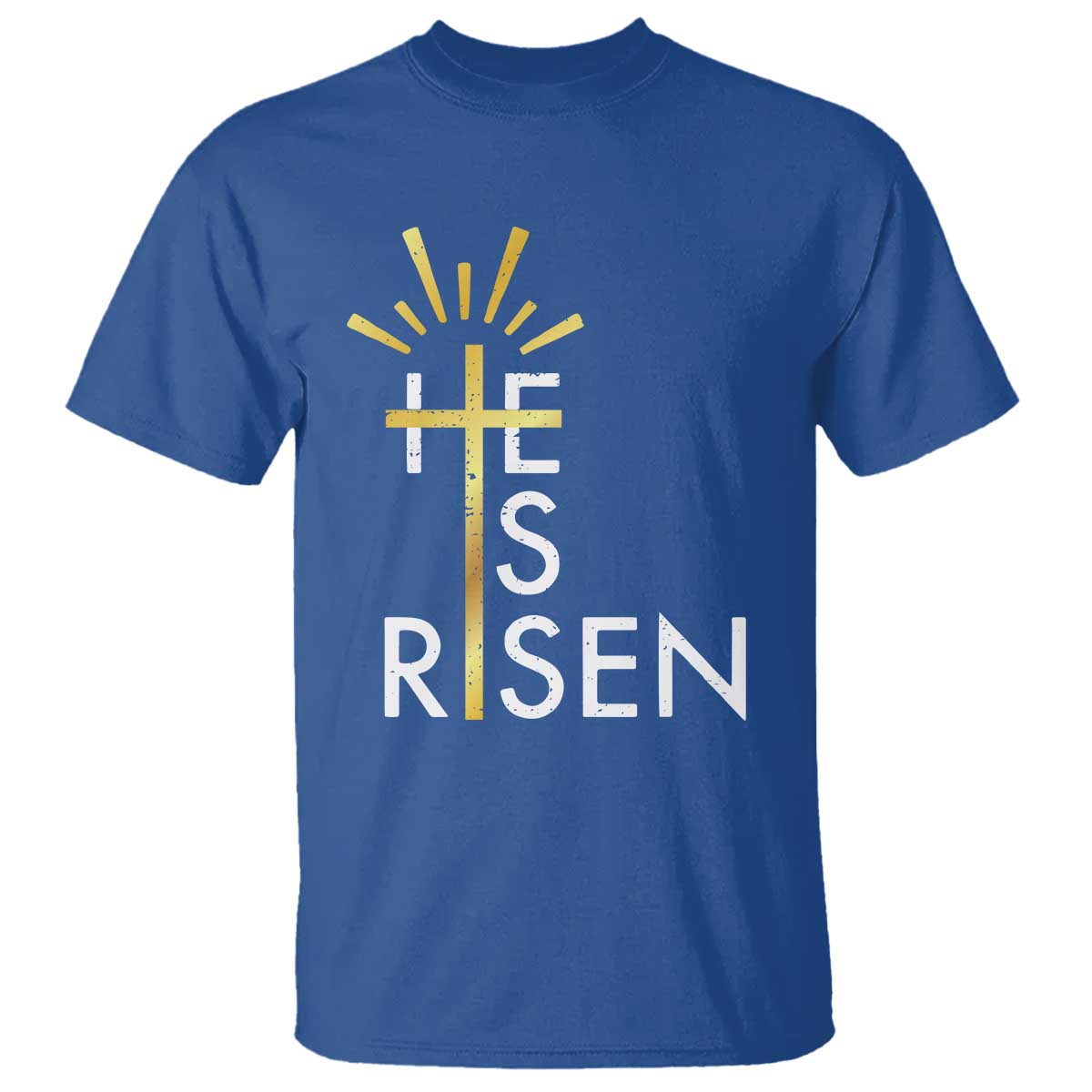 He Is Risen T Shirt Christian Easter Day Religious Bible Verse Cross
