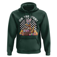 Funny Easter Day Dinosaur Bunny Hoodie On The Hunt Egg Hunting