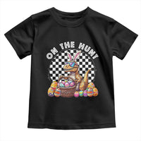 Funny Easter Day Dinosaur Bunny Toddler T Shirt On The Hunt Egg Hunting