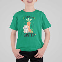 Personalized Easter Day T Shirt For Kid Custom Text 1st Easter Cute Bunny Carrot