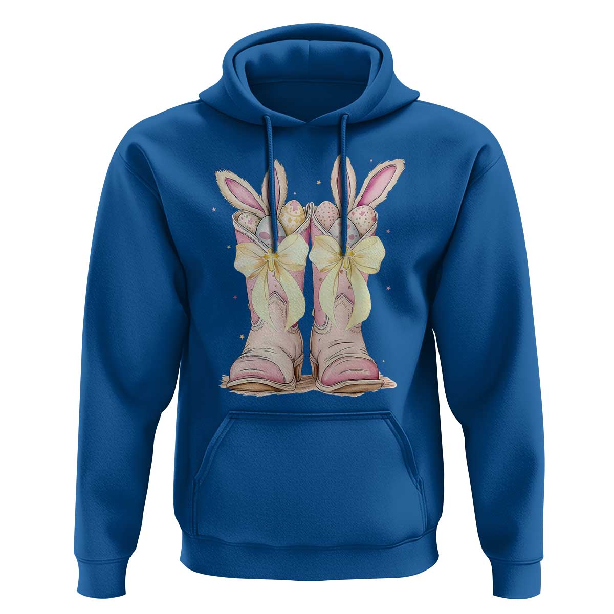 Funny Easter Day Cowgirl Egg Cowboy Boots Hoodie