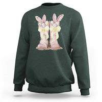 Funny Easter Day Cowgirl Egg Cowboy Boots Sweatshirt