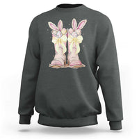 Funny Easter Day Cowgirl Egg Cowboy Boots Sweatshirt