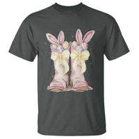 Funny Easter Day Cowgirl Egg Cowboy Boots T Shirt