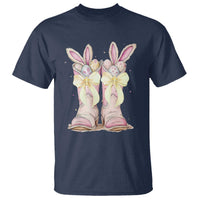 Funny Easter Day Cowgirl Egg Cowboy Boots T Shirt