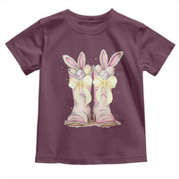 Funny Easter Day Cowgirl Egg Cowboy Boots Toddler T Shirt