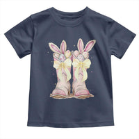 Funny Easter Day Cowgirl Egg Cowboy Boots Toddler T Shirt