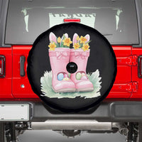 Funny Easter Day Gardening Spare Tire Cover Gardener Boots Bunny Ears Colorful Eggs