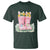 Funny Easter Day Gardening T Shirt Gardener Boots Bunny Ears Colorful Eggs