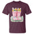 Funny Easter Day Gardening T Shirt Gardener Boots Bunny Ears Colorful Eggs