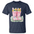 Funny Easter Day Gardening T Shirt Gardener Boots Bunny Ears Colorful Eggs