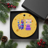 Funny Bruh It's My Birthday Ceramic Ornament Llama Pinata Gaming Bday - Wonder Print Shop