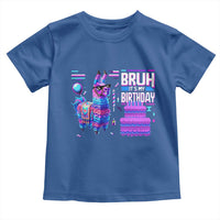 Funny Bruh It's My Birthday Toddler T Shirt Llama Pinata Gaming Bday