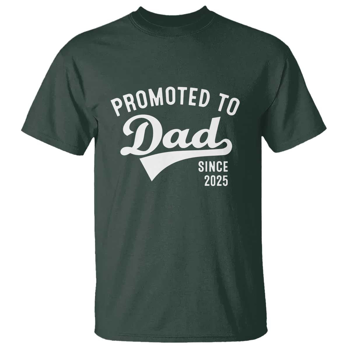 Funny New Dad Promoted To Dad Since 2025 T Shirt Baby Announcement