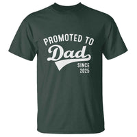 Funny New Dad Promoted To Dad Since 2025 T Shirt Baby Announcement